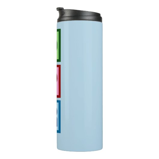 Liebe des Friedens Personalisierte Humanressourcen Thermosbecher (Nach rechts gedreht)