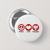 Liebe des Friedens Polen Button (Vorne & Hinten)