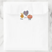 Liebe des Friedens Runder Aufkleber (Tasche)