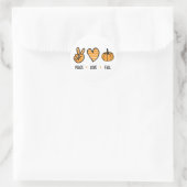 Liebe des Friedens Runder Aufkleber (Tasche)