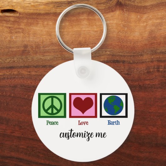 Liebe des Friedens Schlüsselanhänger (Rückseite)