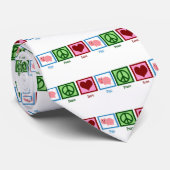 Liebe des Friedens Schweine Krawatte (Gerollt)