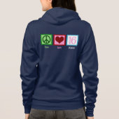 Liebe des Friedens Sechzehn Hoodie (Rückseite)