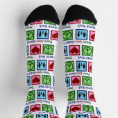 Liebe des Friedens Sozialarbeit Niedlich Sozialarb Socken (Oben)