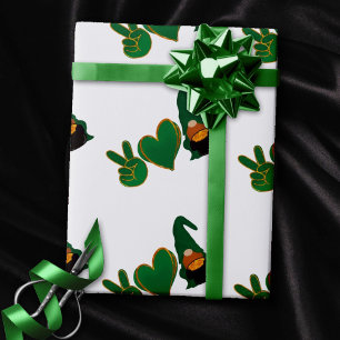 Liebe des Friedens   St Patrick's Day Sublimation Geschenkpapier