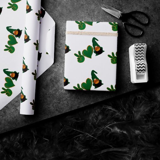 Liebe des Friedens | St Patrick's Day Sublimation Geschenkpapier
