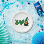 Liebe des Friedens | St Patrick's Day Sublimation Pappteller (Party)
