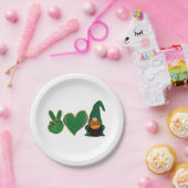 Liebe des Friedens | St Patrick's Day Sublimation Pappteller (Party)