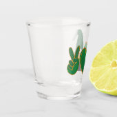 Liebe des Friedens | St Patrick's Day Sublimation Schnapsglas (Links)