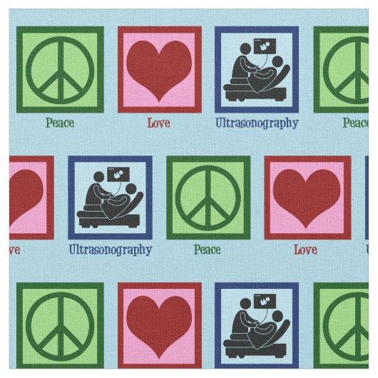 Liebe des Friedens Stoff (Nahaufnahme)