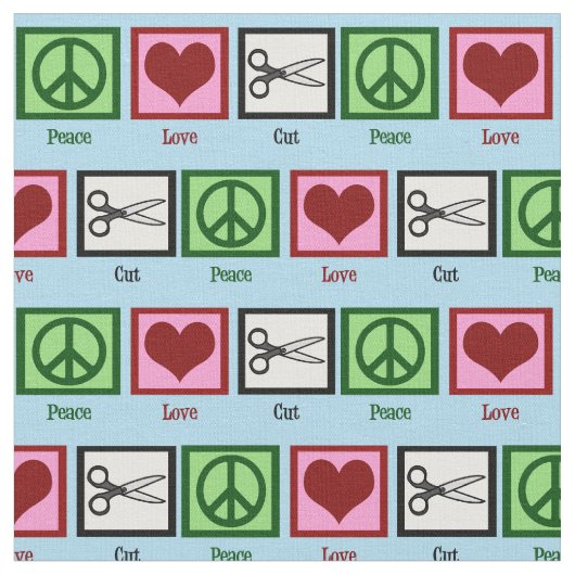 Liebe des Friedens Stoff (Nahaufnahme)