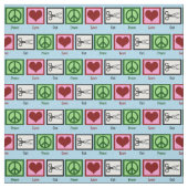 Liebe des Friedens Stoff (Muster)