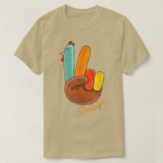 Liebe des Friedens Türkei Dankbarkeit Türkei Handz T-Shirt (Design vorne)
