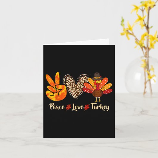 Liebe des Friedens Türkei Kleiner Pilgrim Erntedan Karte (Gelbe Blume)