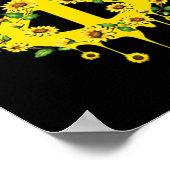 Liebe des Friedens Ukraine Dove Ukraine Sonnenblum Poster (Ecke)