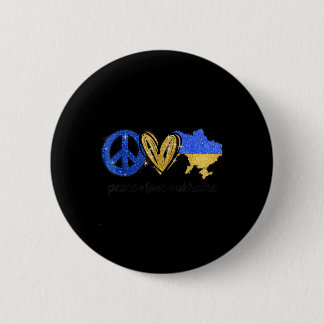 Liebe des Friedens Ukraine ukrainische Fahne I Sta Button
