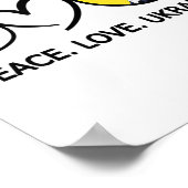 Liebe des Friedens Ukraine Volodymyr Zelensky Ukra Poster (Ecke)