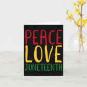 Liebe des Friedens und 19. Juni des 19. Karte (Gelbe Blume)