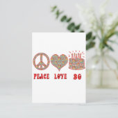 Liebe des Friedens und 30 Postkarte (Stehend Vorderseite)