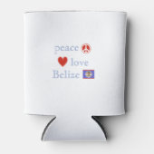 Liebe des Friedens und Belize Dosenkühler (Vorderseite)
