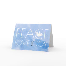 Liebe des Friedens und das Foto des schönen blauen