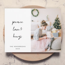 Liebe des Friedens und Hugs | Dove Gray Christmas