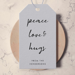 Liebe des Friedens und Hugs   Dove Gray Elegant We Geschenkanhänger