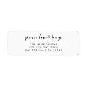 Liebe des Friedens und Hugs | Minimale Weihnachtsa (Vorne)