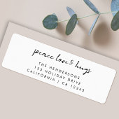 Liebe des Friedens und Hugs | Minimale Weihnachtsa