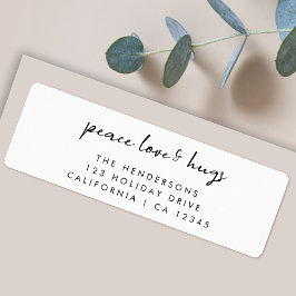 Liebe des Friedens und Hugs | Minimale Weihnachtsa