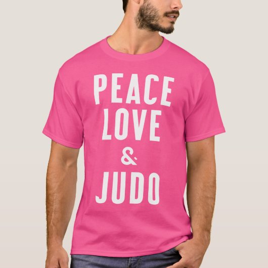 Liebe des Friedens und Judo T-Shirt (Vorderseite)