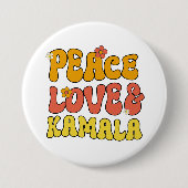 Liebe des Friedens und Kamala Button (Vorderseite)