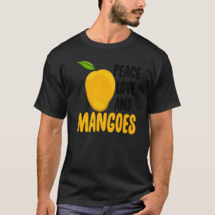 Liebe des Friedens und Mangoes Funny Mango Frucht T-Shirt