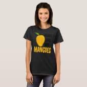 Liebe des Friedens und Mangos Funny Mango Frucht L T-Shirt (Vorne ganz)