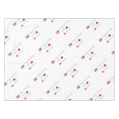 Liebe des Friedens und Puerto Rico Tischdecke (Vorderseite (Horizontal))