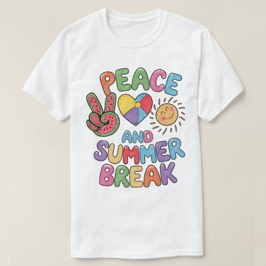 Liebe des Friedens und Shirt der Sommerpause (Design vorne)