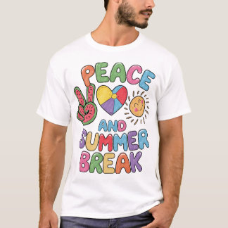 Liebe des Friedens und Shirt der Sommerpause