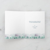 Liebe des Friedens und Winterwald Weihnachten (Innenseite)