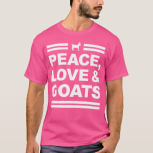 Liebe des Friedens und ZiegenTypografie Witzigere T-Shirt