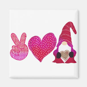 Liebe des Friedens   Valentinstag Magnet