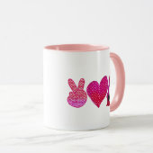 Liebe des Friedens | Valentinstag Tasse (VorderseiteRechts)