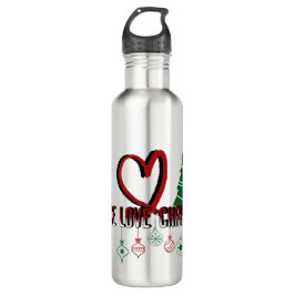 Liebe des Friedens Weihnachten Edelstahlflasche
