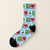 Liebe des Friedens Weihnachten Socken (Links - Außen)