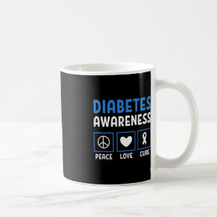 Liebe des Friedens zur Heilung von Diabetes 3 Kaffeetasse