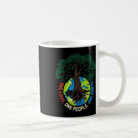Liebe des Friedensbaums - Umweltschutz Erde D Kaffeetasse (Rechts)