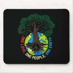 Liebe des Friedensbaums - Umweltschutz Erde D Mousepad