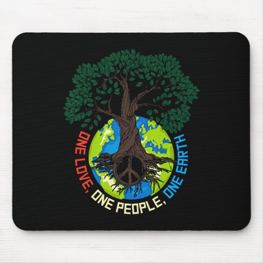 Liebe des Friedensbaums - Umweltschutz Erde D Mousepad (Vorne)