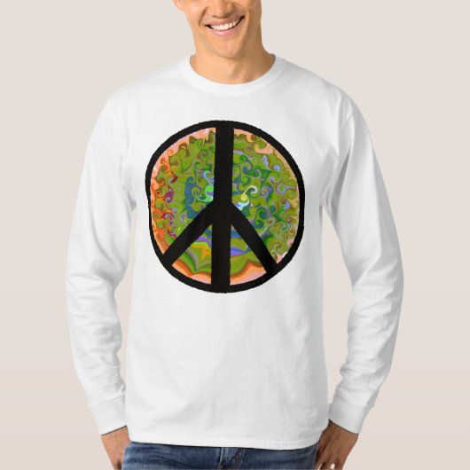 Liebe des Friedenszeichens Zen Shirt (Vorderseite)