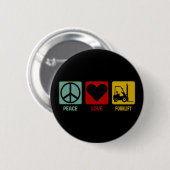 Liebe des Gabelstaplers Button (Vorne & Hinten)