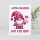 Liebe des Genoms - Valentinskarte Dankeskarte (Stehend Vorderseite)